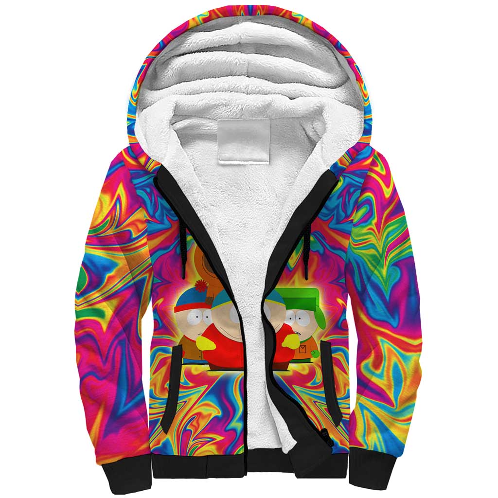 Trippy South Park Sherpa Hoodie Anime Style