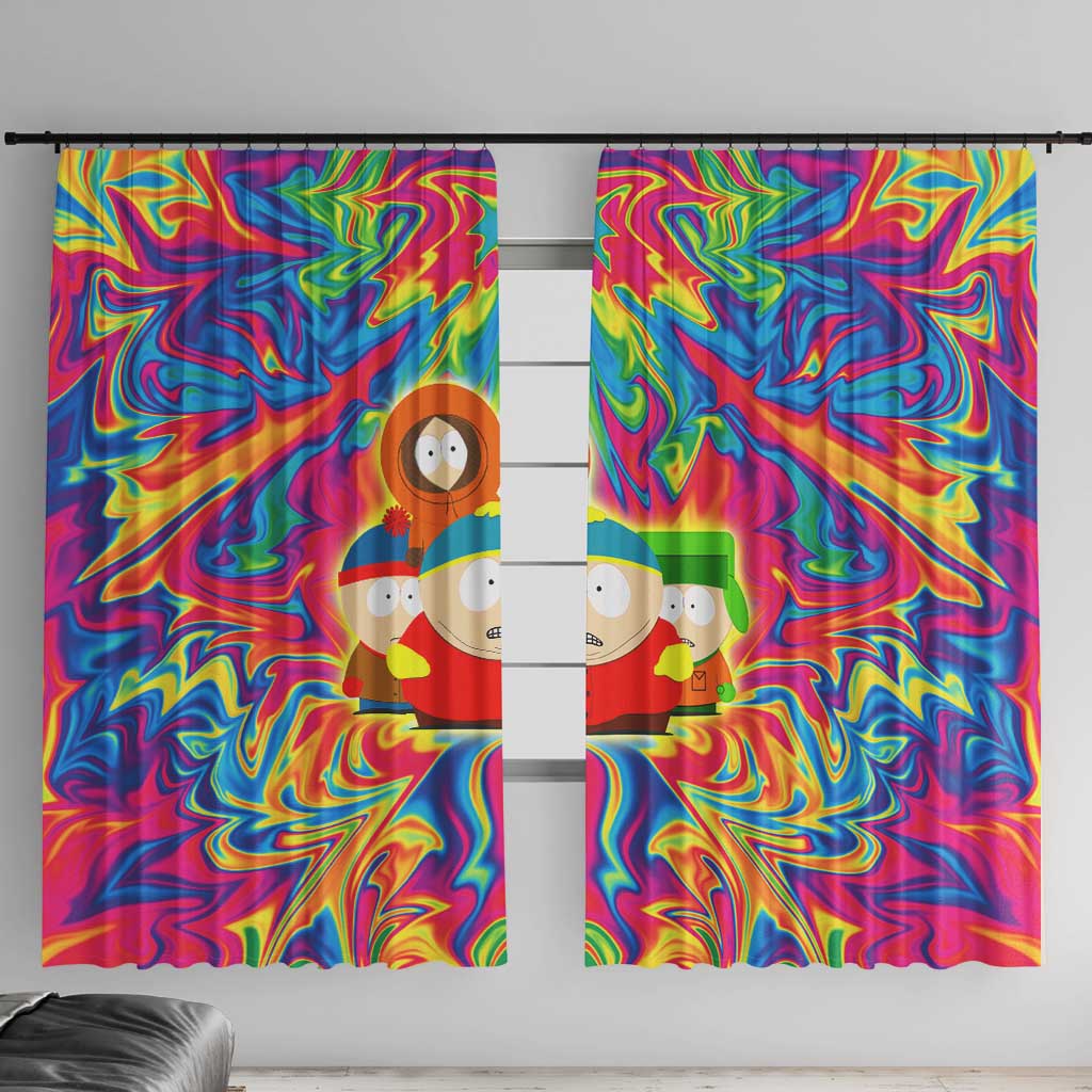 Trippy South Park Window Curtain Anime Style