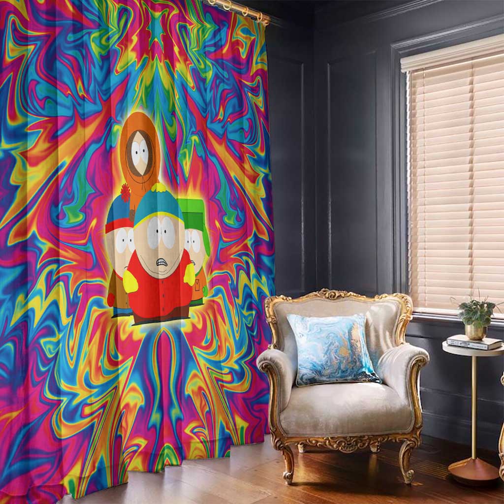 Trippy South Park Window Curtain Anime Style
