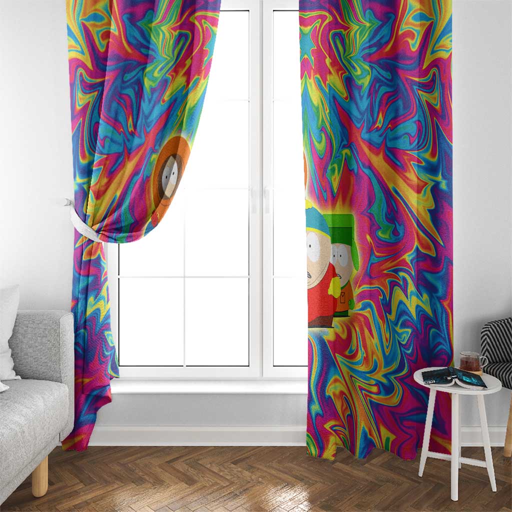 Trippy South Park Window Curtain Anime Style