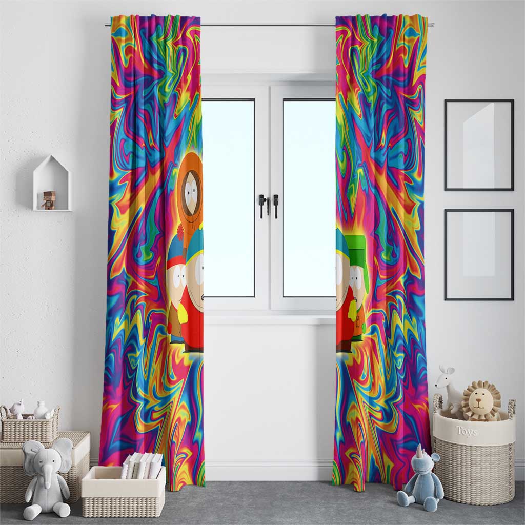 Trippy South Park Window Curtain Anime Style