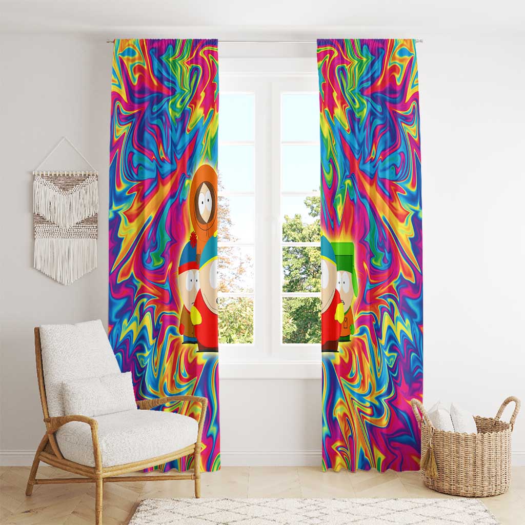 Trippy South Park Window Curtain Anime Style