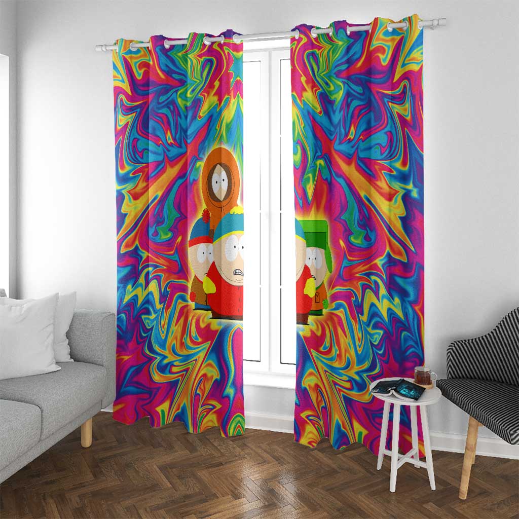 Trippy South Park Window Curtain Anime Style