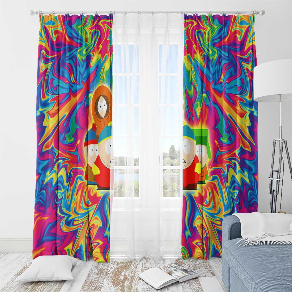 Trippy South Park Window Curtain Anime Style