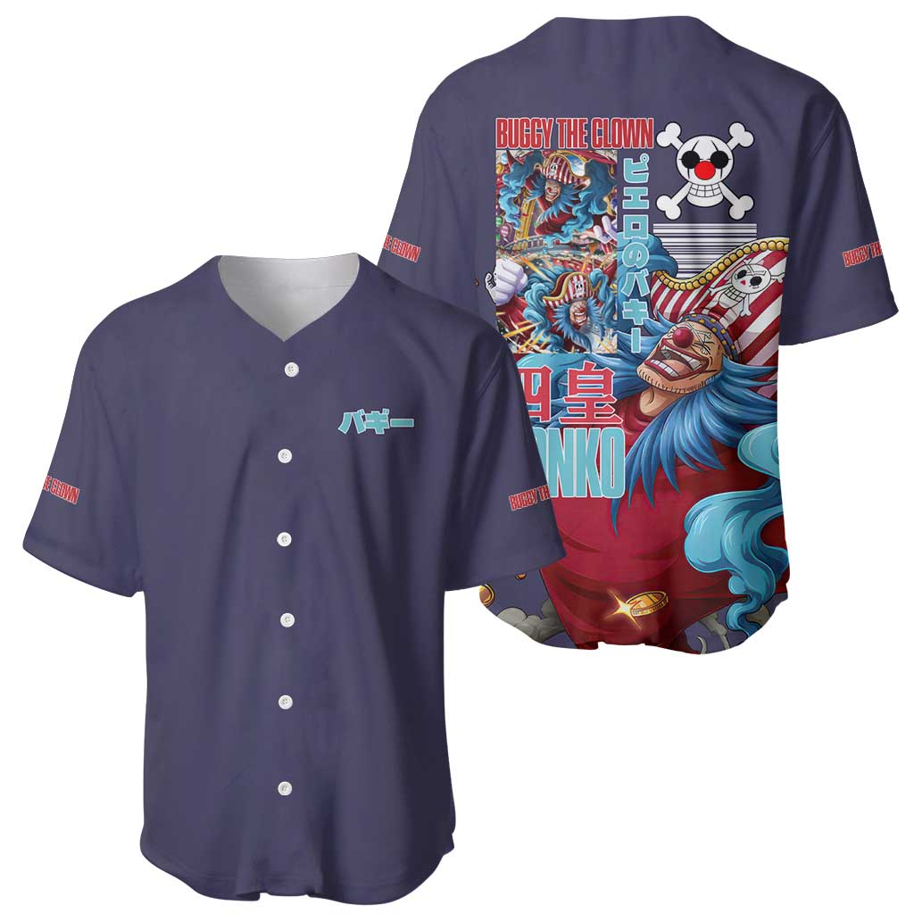 Buggy One Piece Baseball Jersey Anime Style