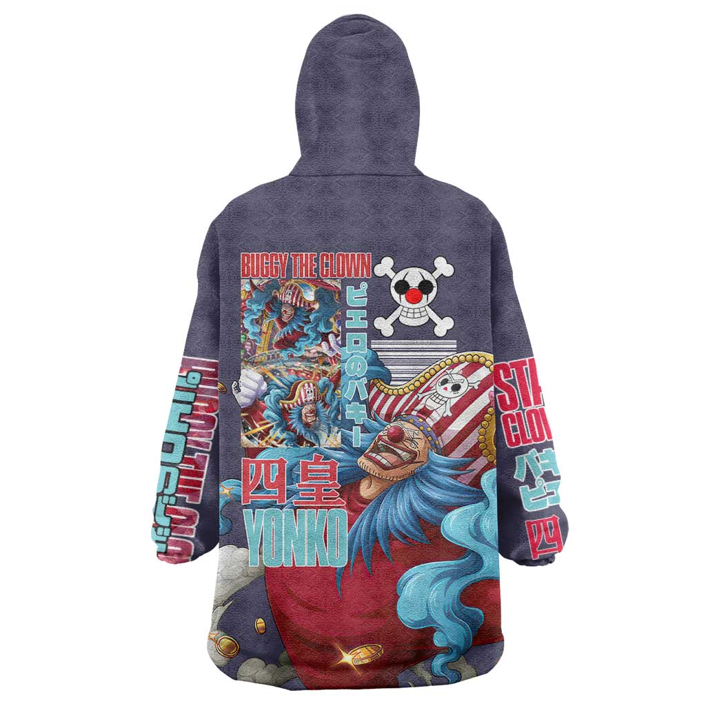 Buggy One Piece Wearable Blanket Hoodie Anime Style