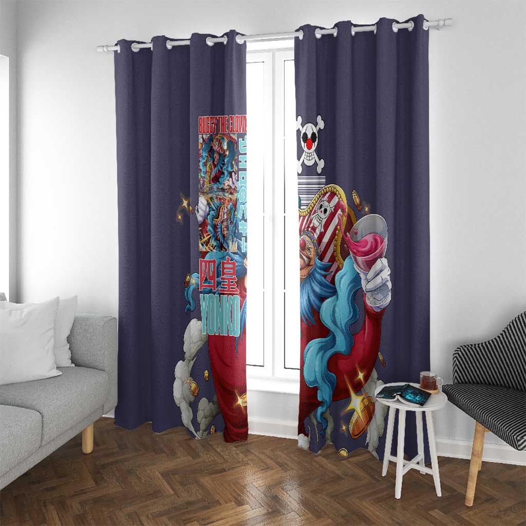Buggy One Piece Window Curtain Anime Style