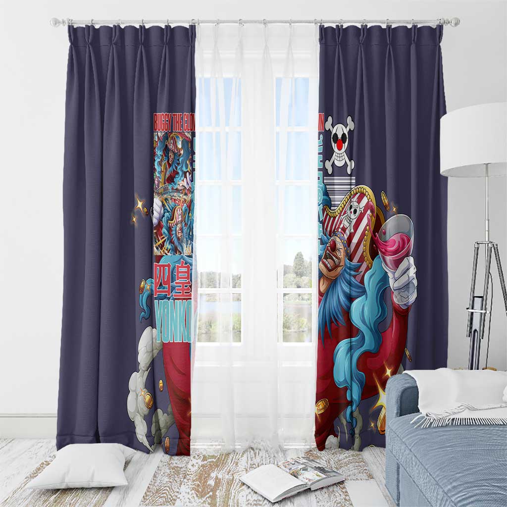 Buggy One Piece Window Curtain Anime Style