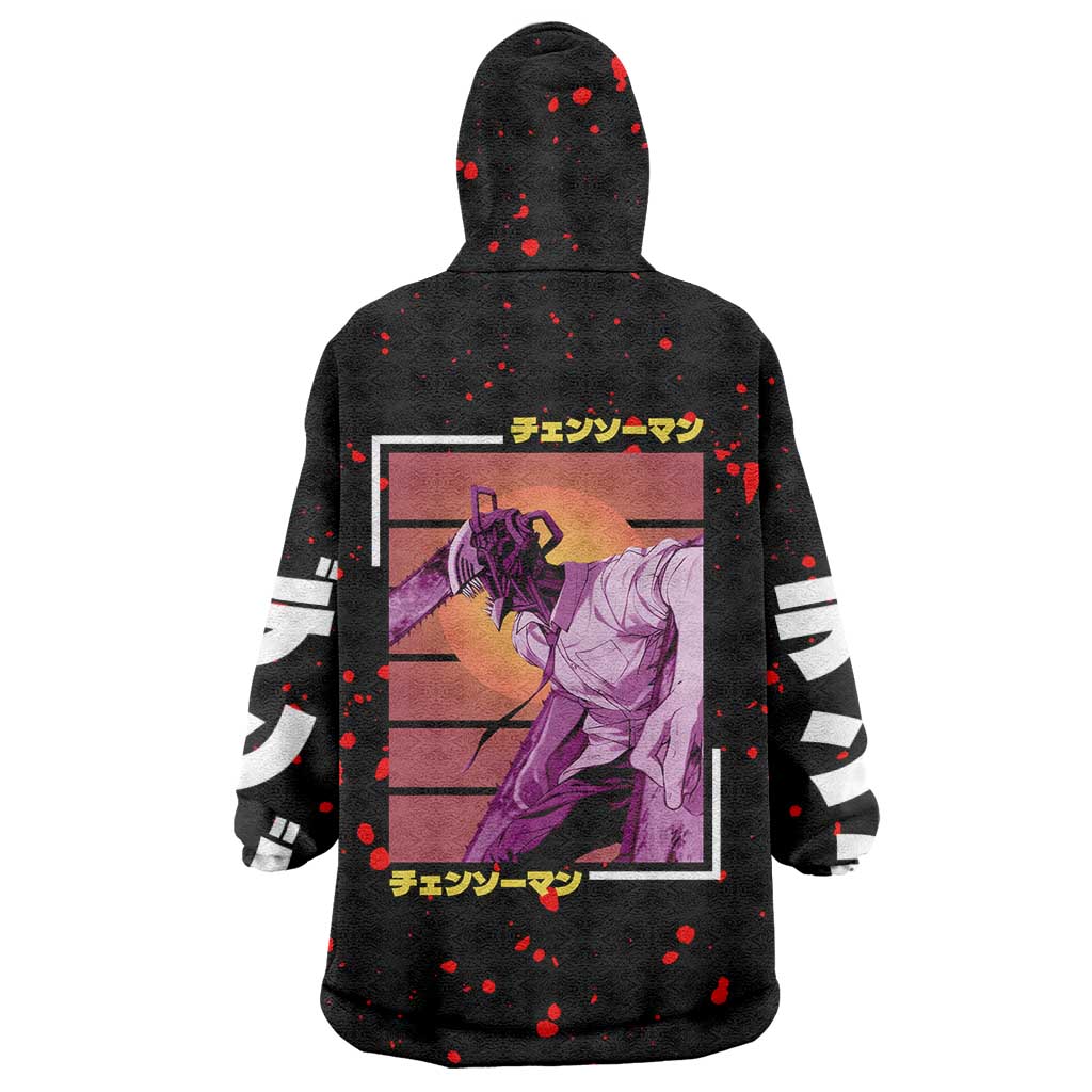 Chainsaw Man Wearable Blanket Hoodie Anime Style