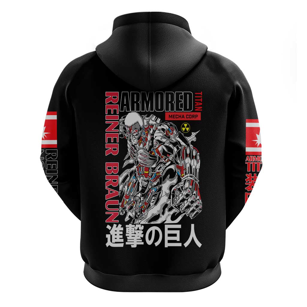 Armored Titan Attack on Titan Hoodie Anime Style