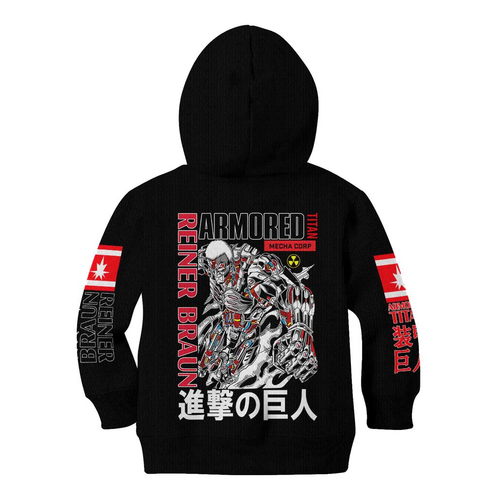 Armored Titan Attack on Titan Kid Hoodie Anime Style