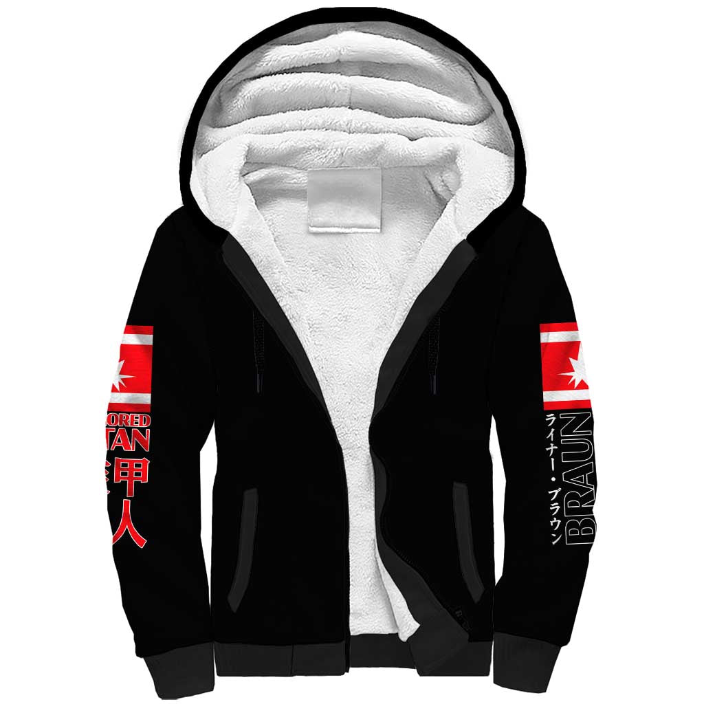 Armored Titan Attack on Titan Sherpa Hoodie Anime Style