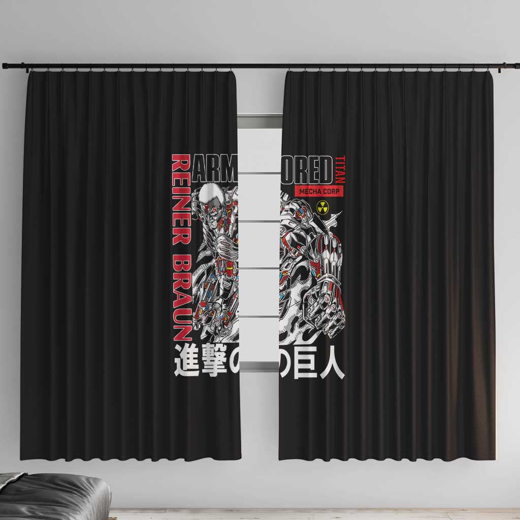 Armored Titan Attack on Titan Window Curtain Anime Style
