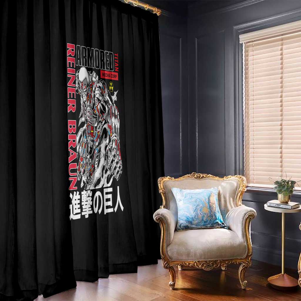 Armored Titan Attack on Titan Window Curtain Anime Style