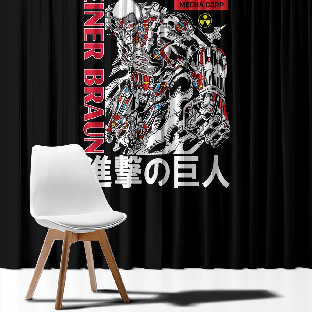 Armored Titan Attack on Titan Window Curtain Anime Style