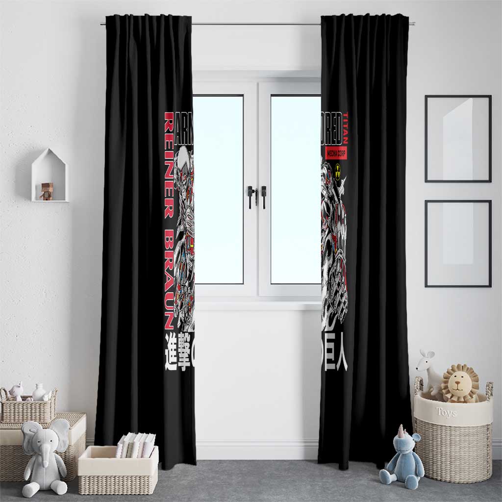 Armored Titan Attack on Titan Window Curtain Anime Style