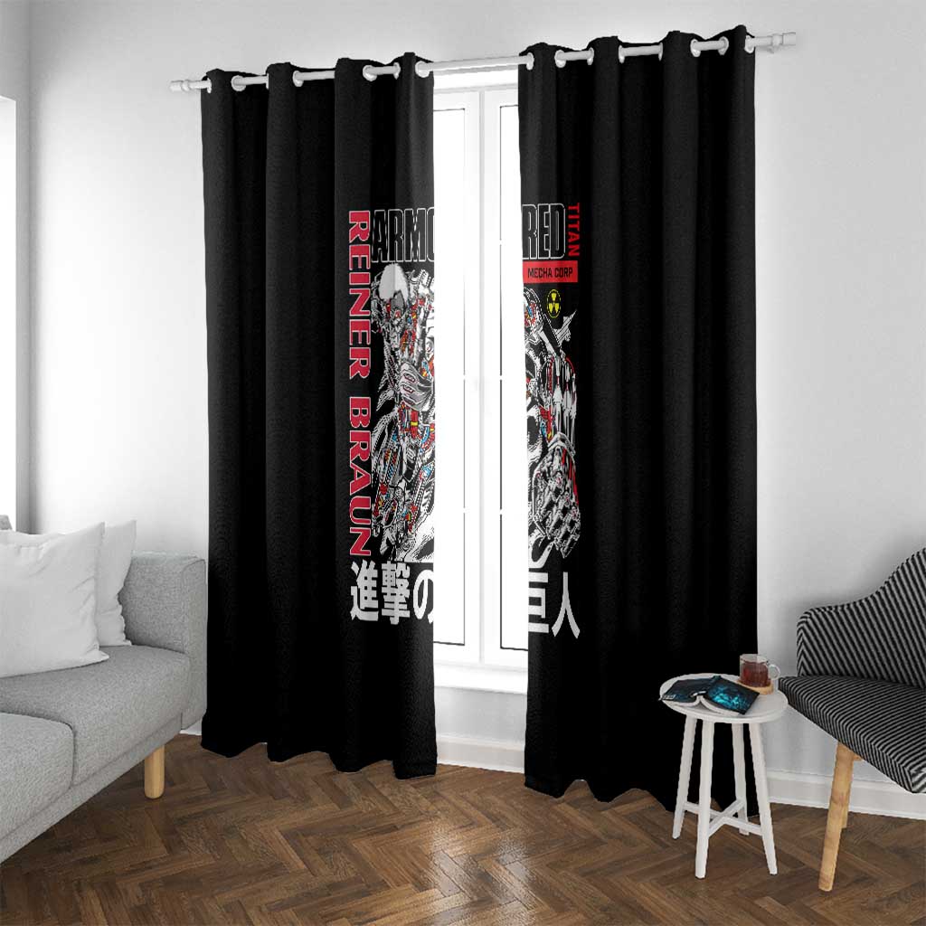 Armored Titan Attack on Titan Window Curtain Anime Style