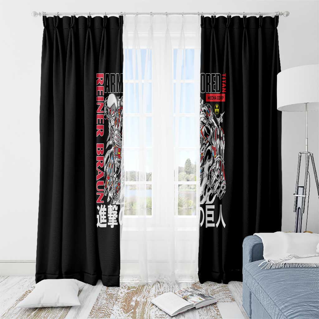 Armored Titan Attack on Titan Window Curtain Anime Style
