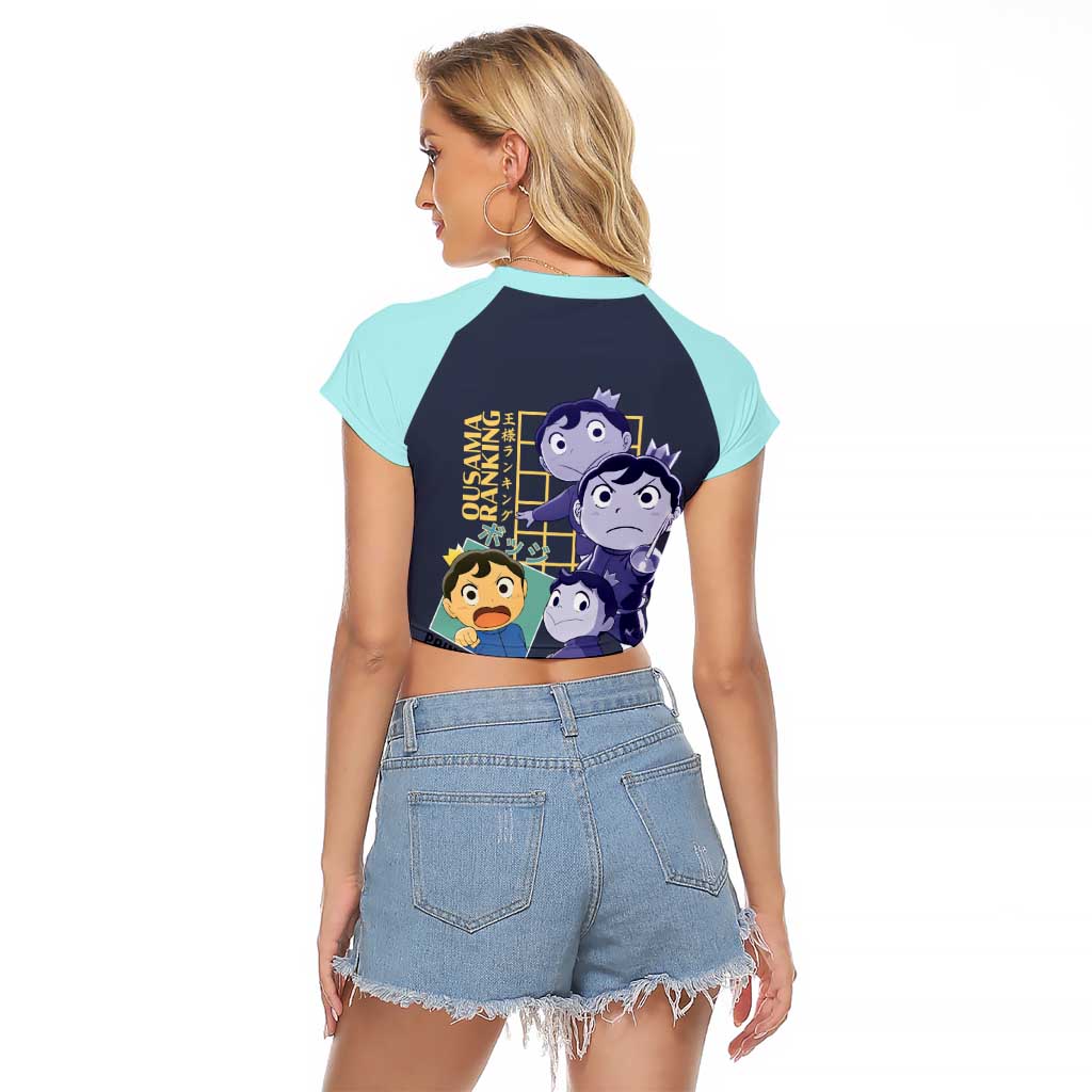 Bojji-sama Ousama Ranking Raglan Cropped T Shirt Anime Style