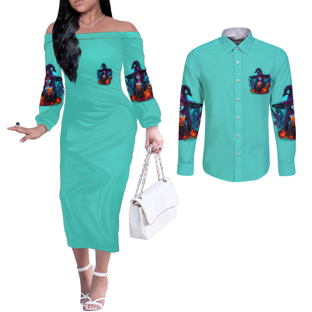 drink-up-witches-halloween-couples-matching-off-the-shoulder-long-sleeve-dress-and-long-sleeve-button-shirt