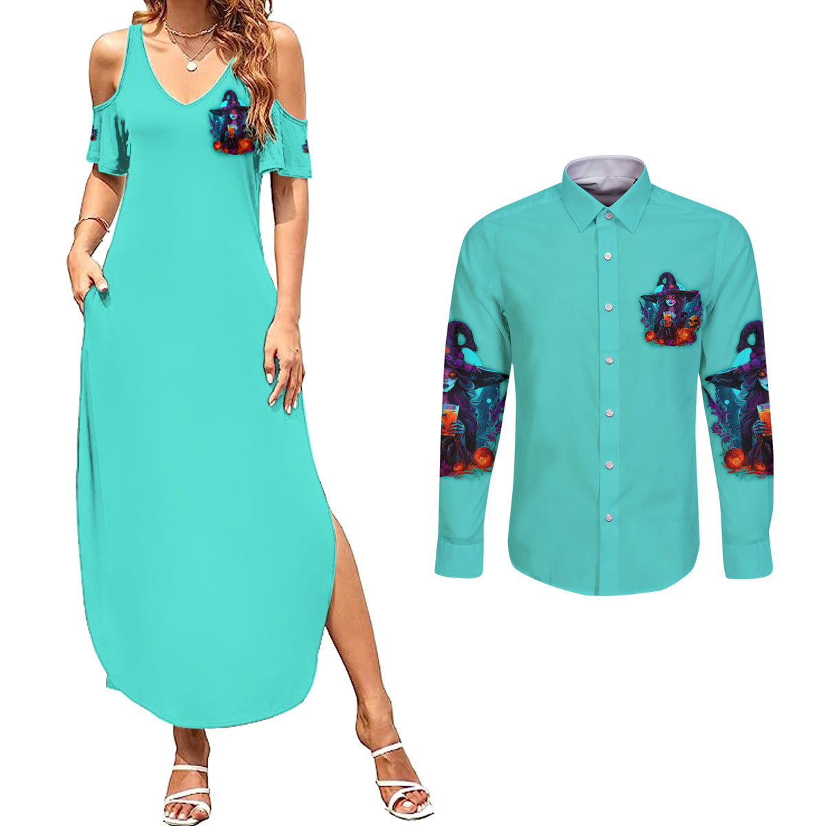 drink-up-witches-halloween-couples-matching-summer-maxi-dress-and-long-sleeve-button-shirt
