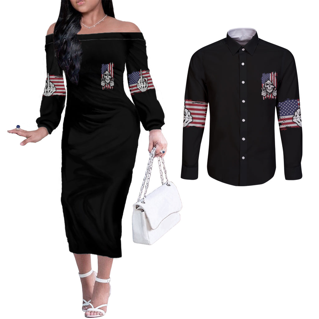 my-give-a-f-reaper-flag-couples-matching-off-the-shoulder-long-sleeve-dress-and-long-sleeve-button-shirt