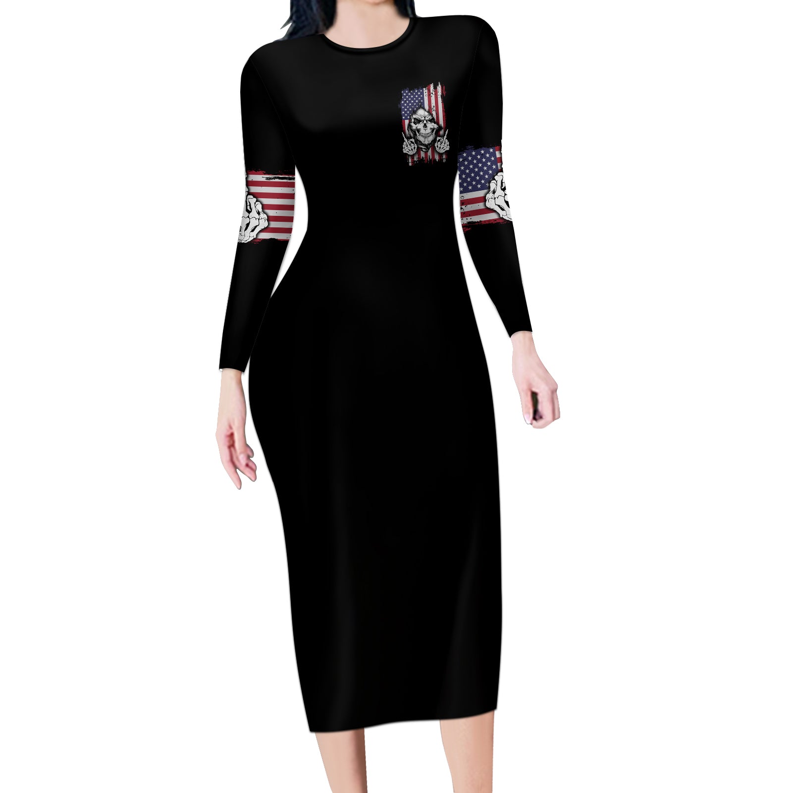 my-give-a-f-reaper-flag-long-sleeve-bodycon-dress