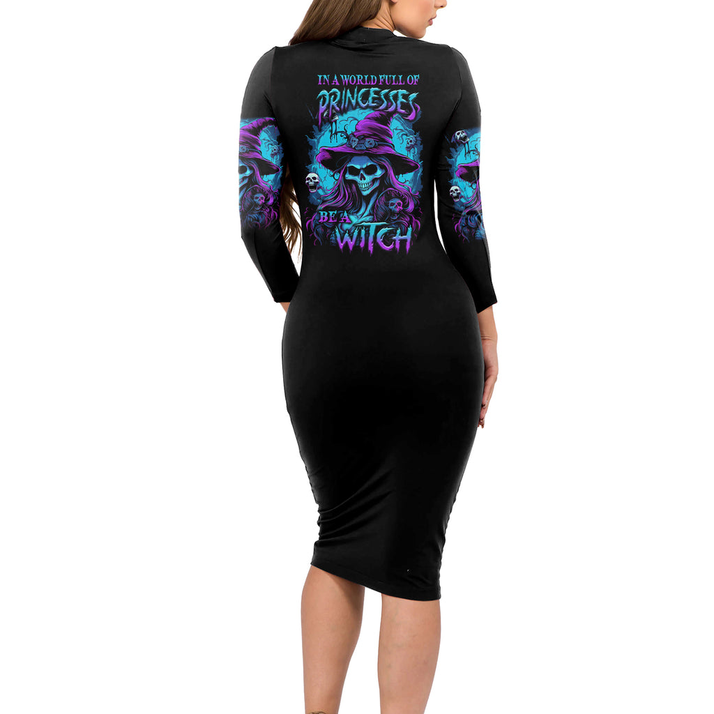 in-a-world-full-of-princesses-be-a-witch-halloween-long-sleeve-bodycon-dress