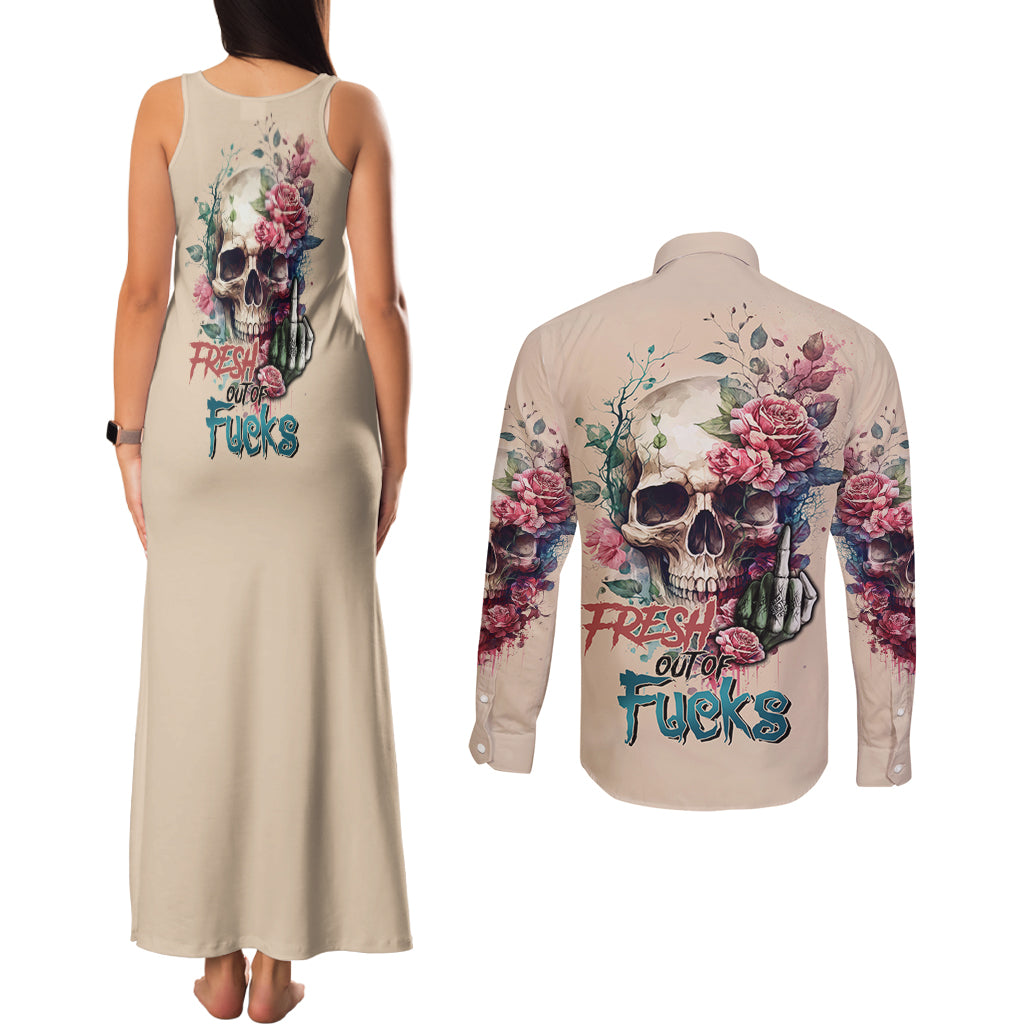 fresh-out-of-f-watercolor-skull-couples-matching-tank-maxi-dress-and-long-sleeve-button-shirt
