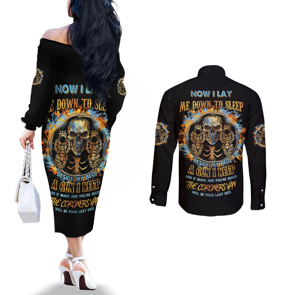 now-i-lay-me-down-to-sleep-couples-matching-off-the-shoulder-long-sleeve-dress-and-long-sleeve-button-shirt