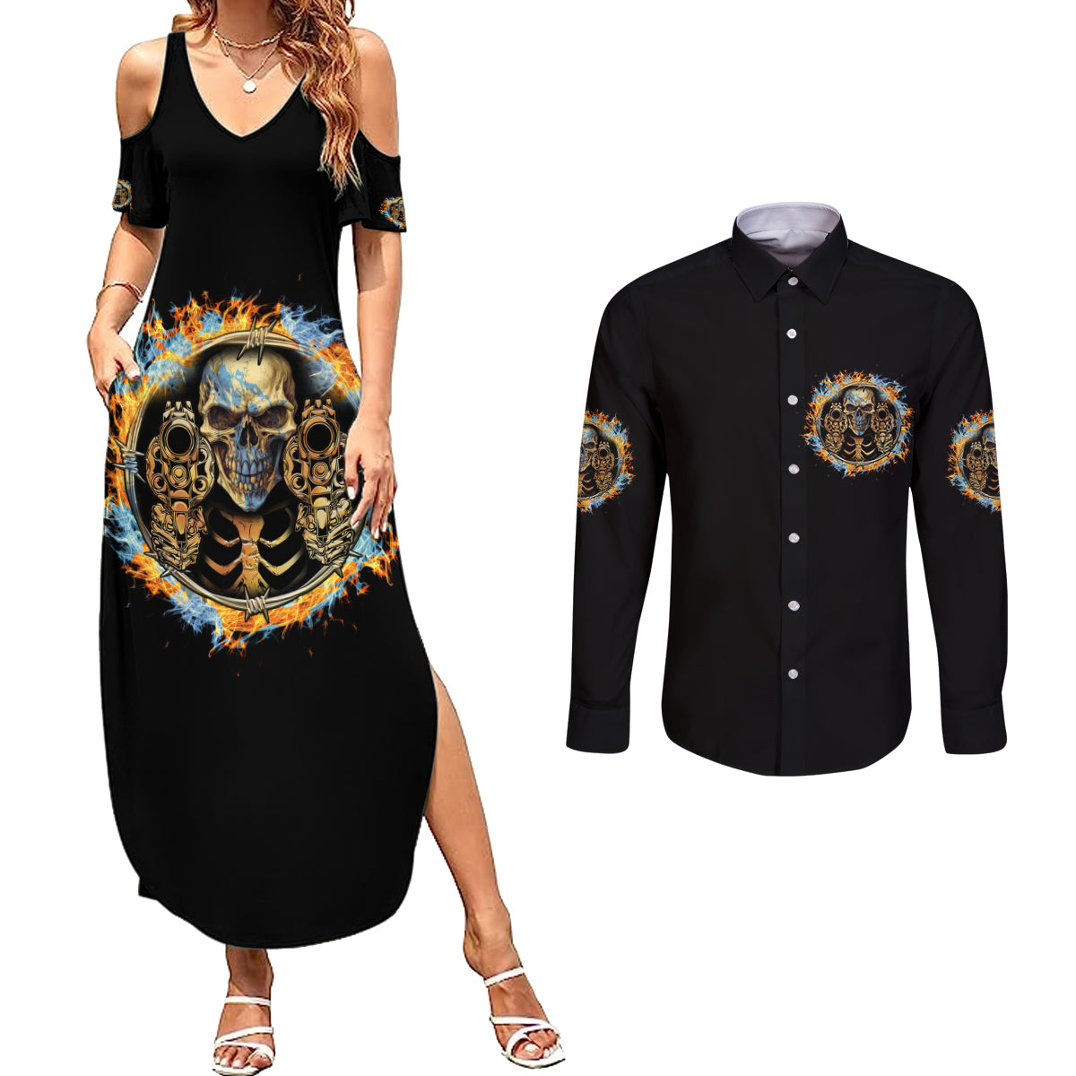 now-i-lay-me-down-to-sleep-couples-matching-summer-maxi-dress-and-long-sleeve-button-shirt