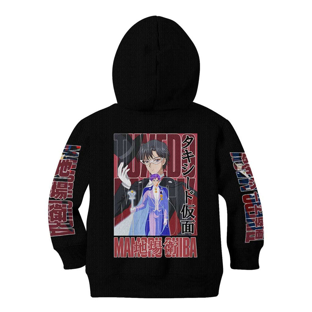 Tuxedo Mask Sailor Moon Kid Hoodie Anime Style