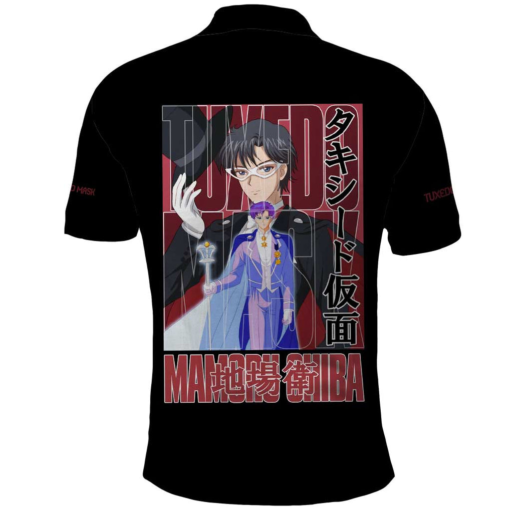 Tuxedo Mask Sailor Moon Polo Shirt Anime Style