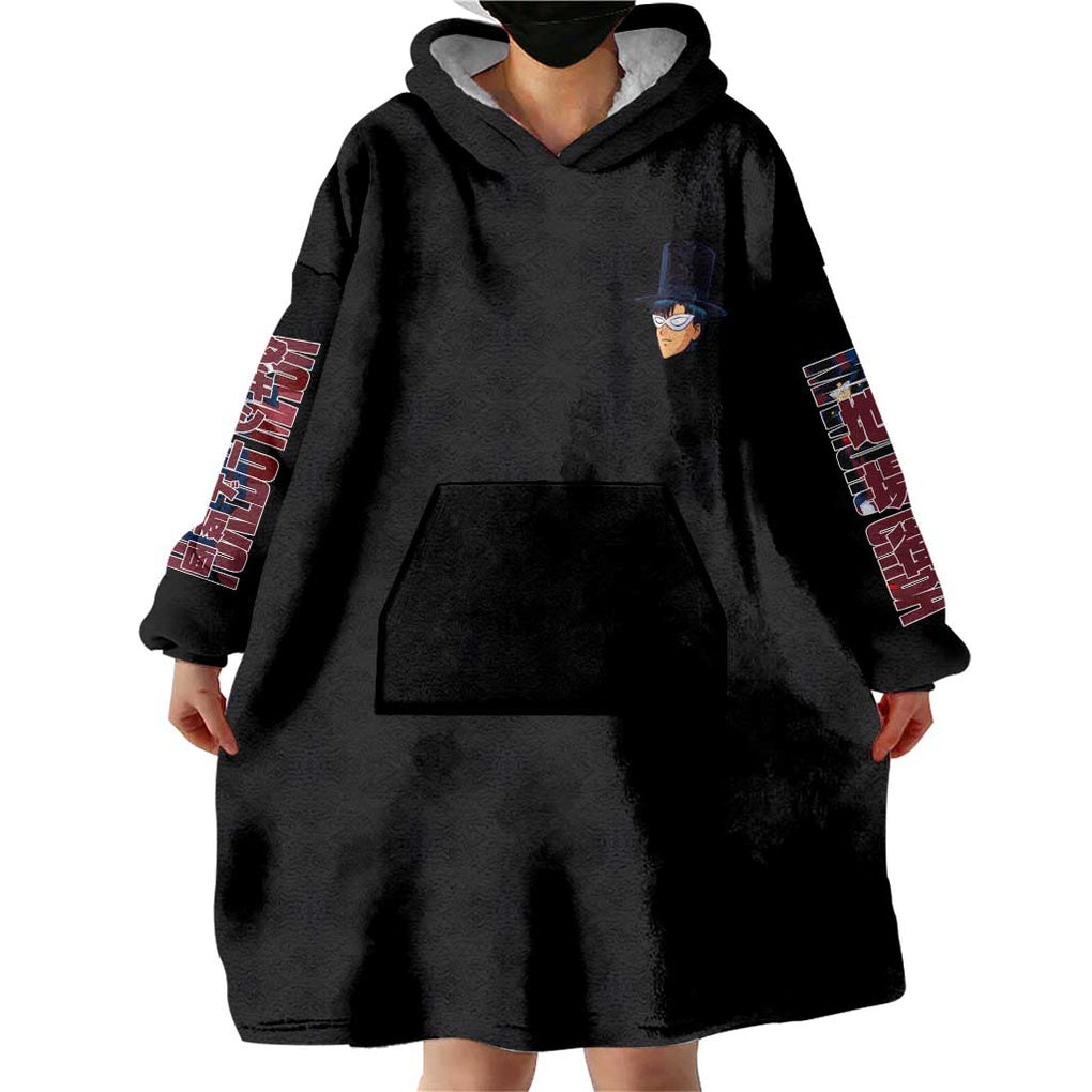 Tuxedo Mask Sailor Moon Wearable Blanket Hoodie Anime Style