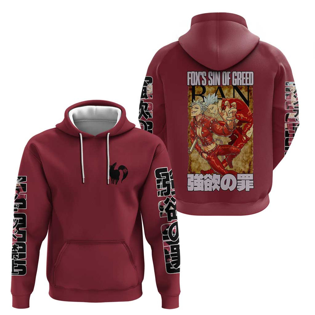Ban Seven Deadly Sins Hoodie Anime Style