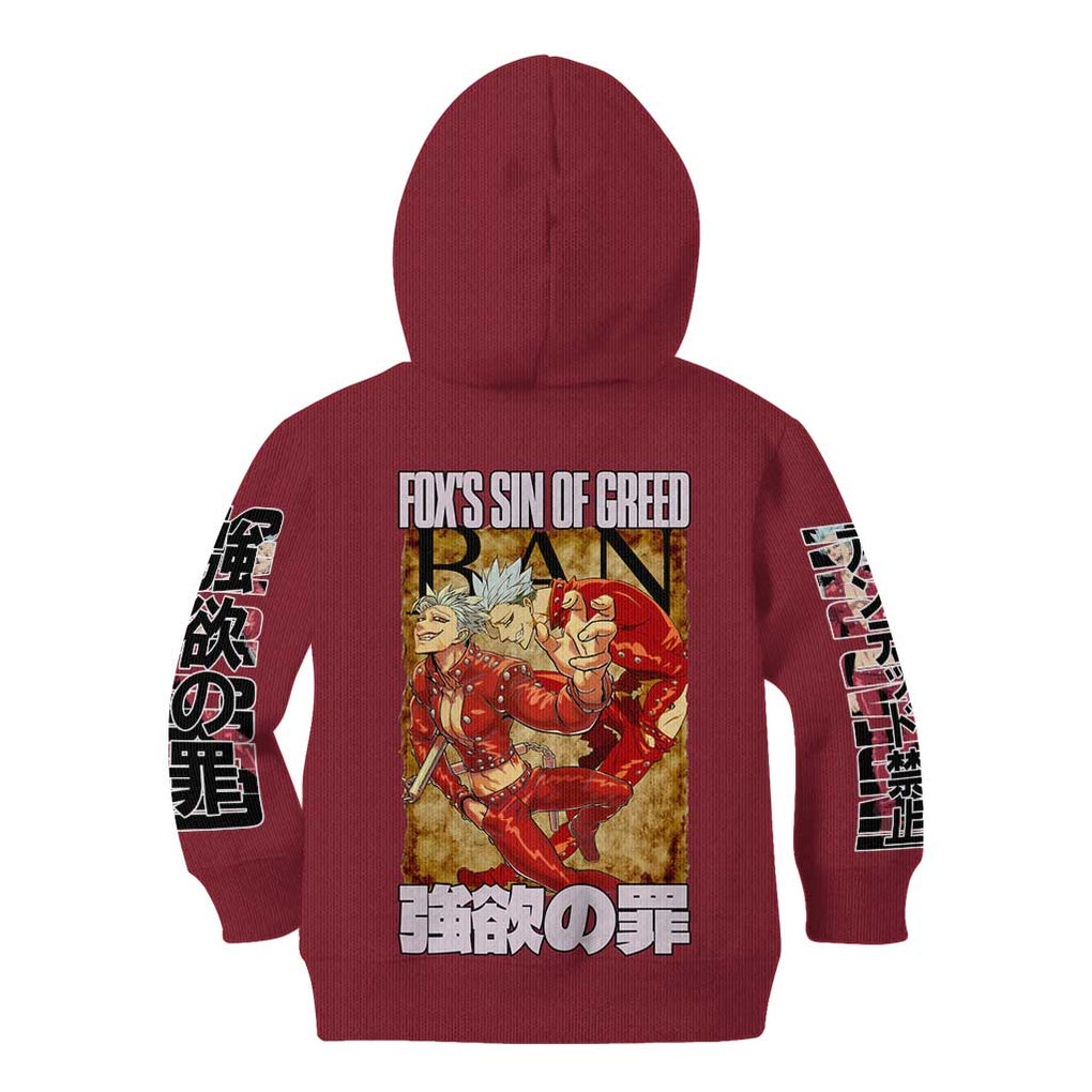 Ban Seven Deadly Sins Kid Hoodie Anime Style