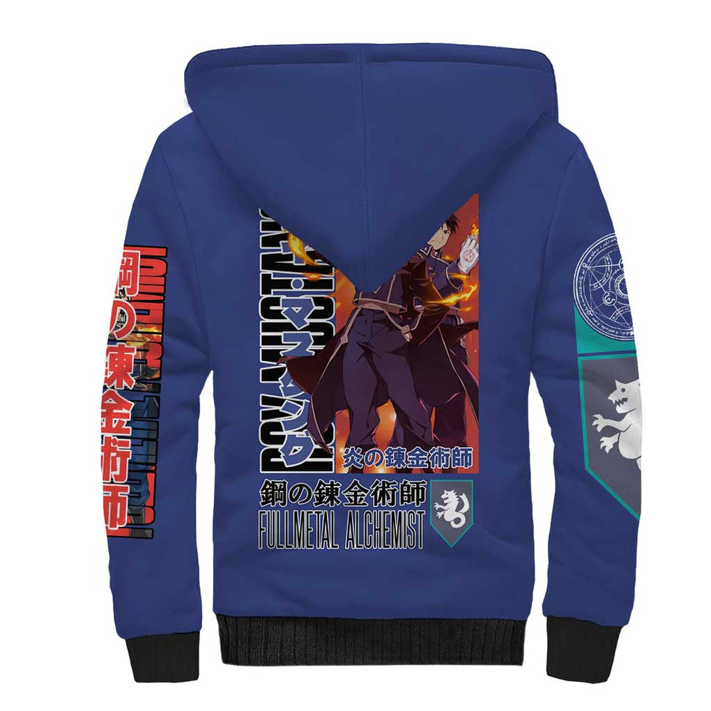 Roy Mustang Fullmetal Alchemist Sherpa Hoodie Anime Style