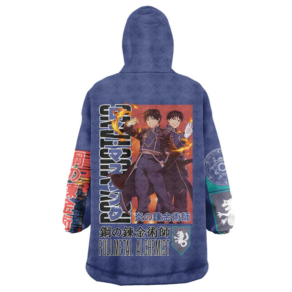 Roy Mustang Fullmetal Alchemist Wearable Blanket Hoodie Anime Style
