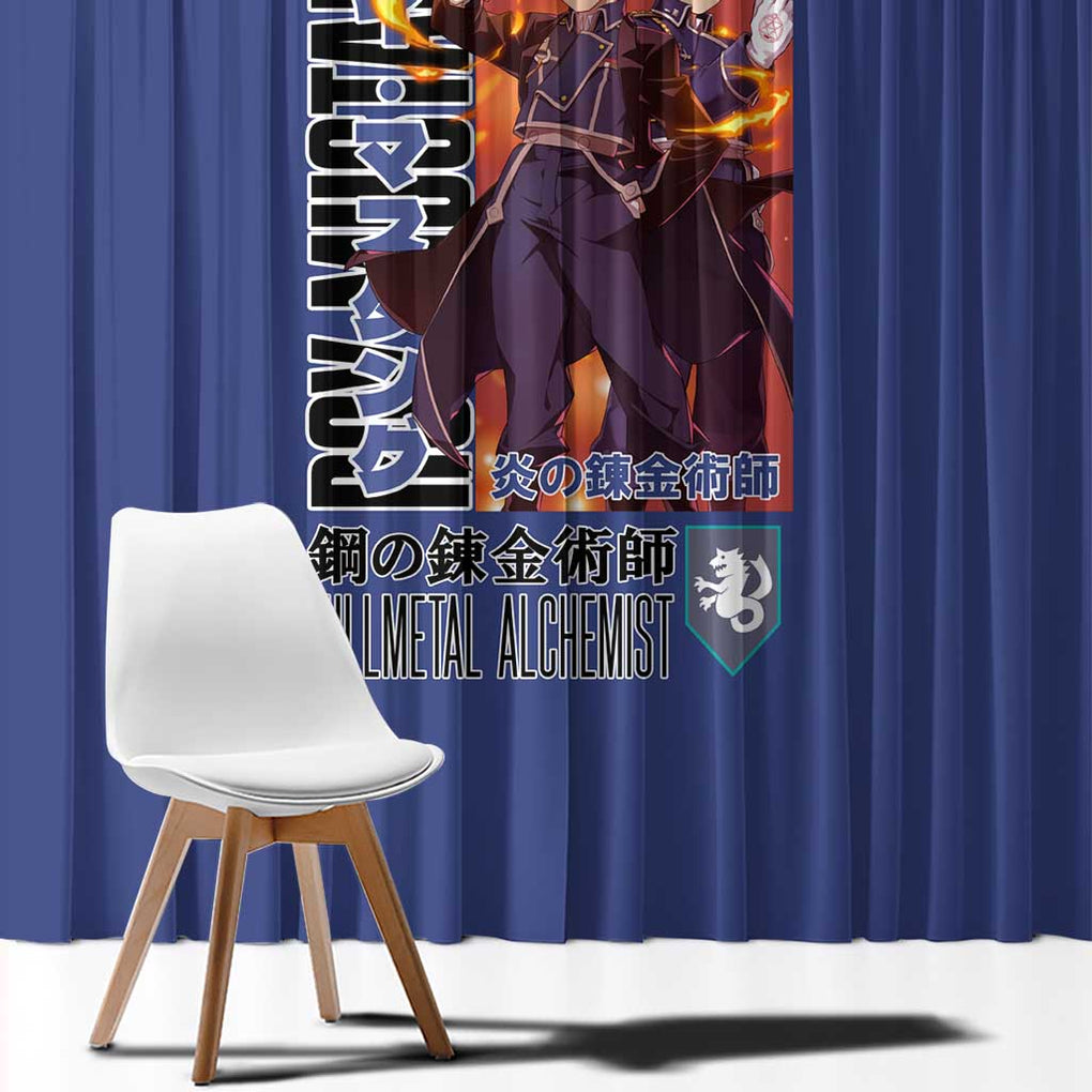 Roy Mustang Fullmetal Alchemist Window Curtain Anime Style
