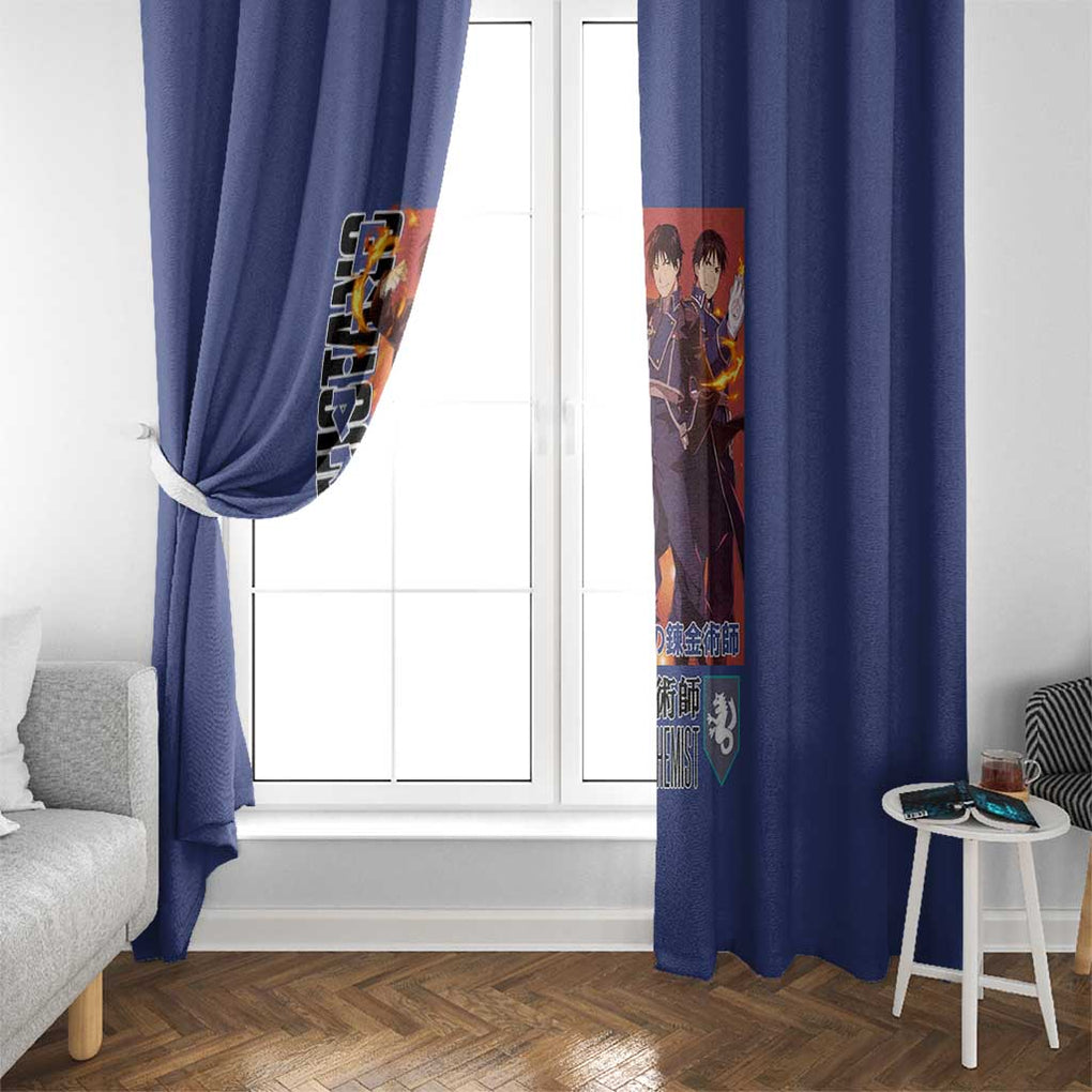 Roy Mustang Fullmetal Alchemist Window Curtain Anime Style