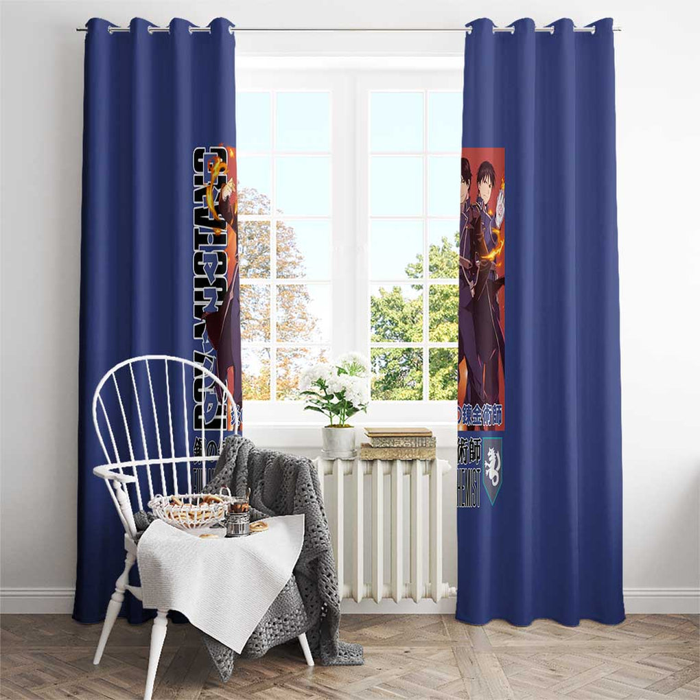 Roy Mustang Fullmetal Alchemist Window Curtain Anime Style