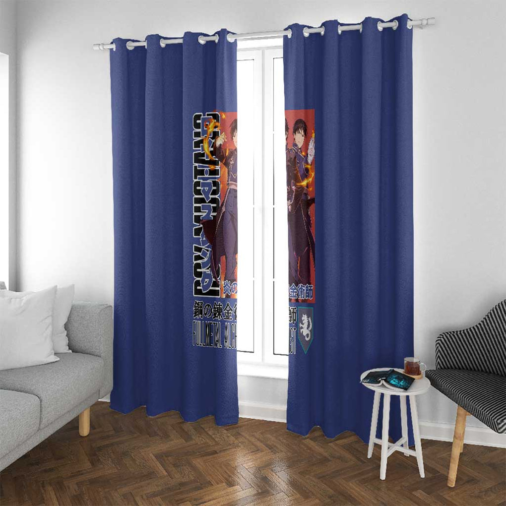 Roy Mustang Fullmetal Alchemist Window Curtain Anime Style