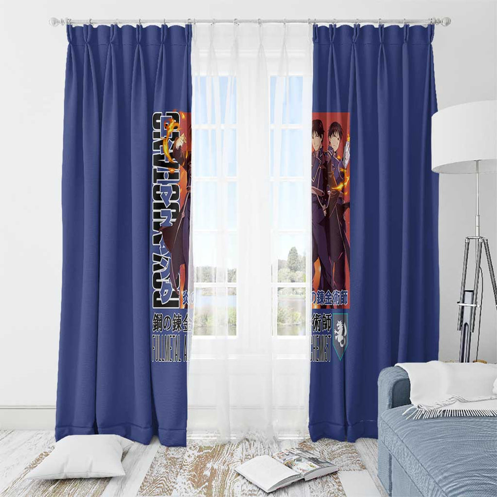 Roy Mustang Fullmetal Alchemist Window Curtain Anime Style