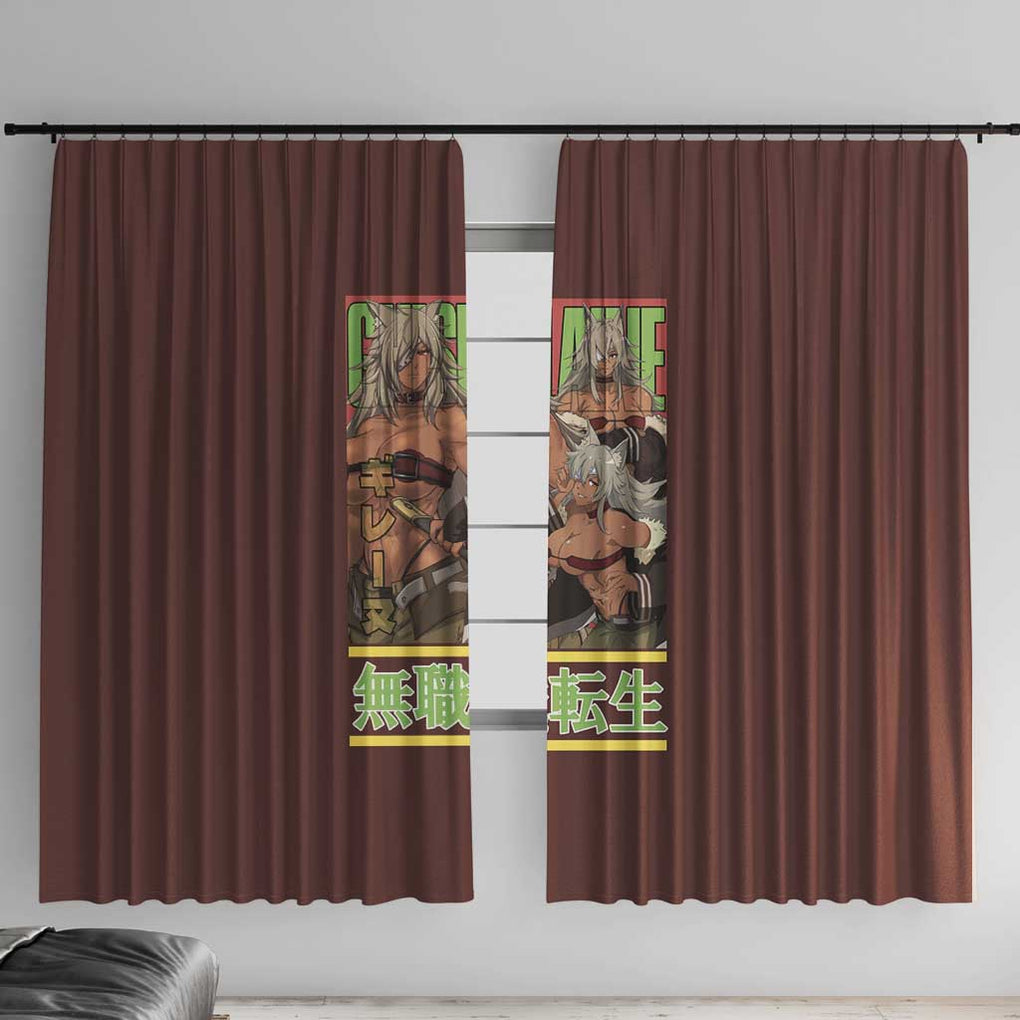 Ghislaine Dedoldia Mushoku Tensei Window Curtain Anime Style