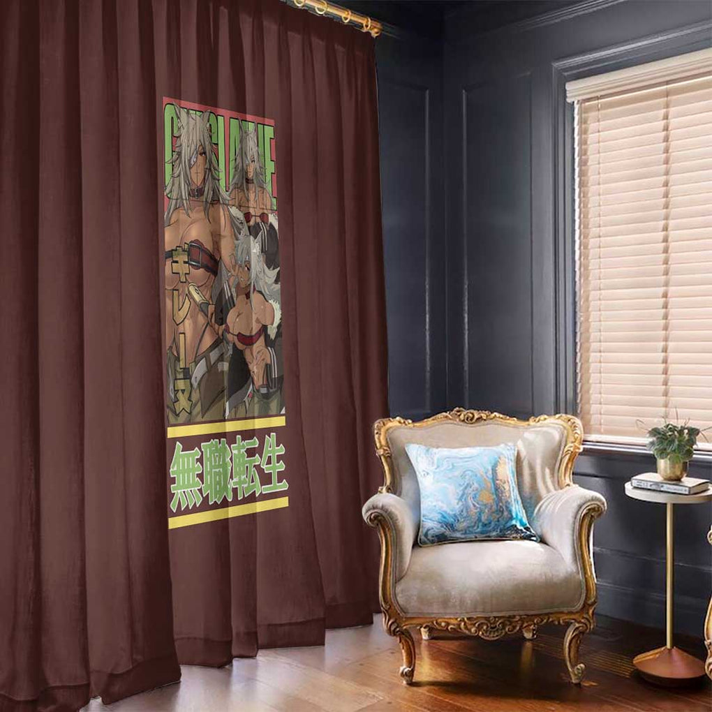 Ghislaine Dedoldia Mushoku Tensei Window Curtain Anime Style