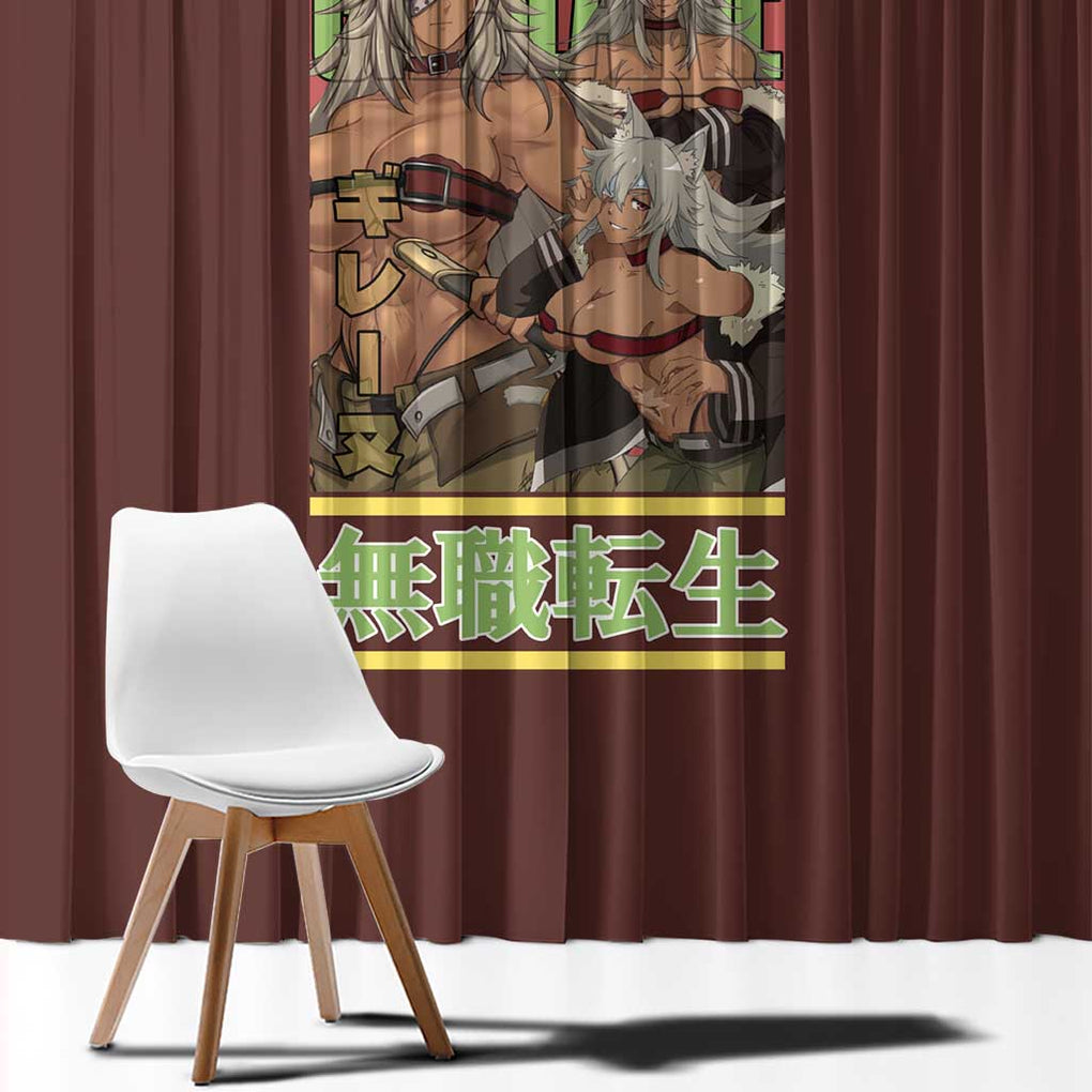 Ghislaine Dedoldia Mushoku Tensei Window Curtain Anime Style