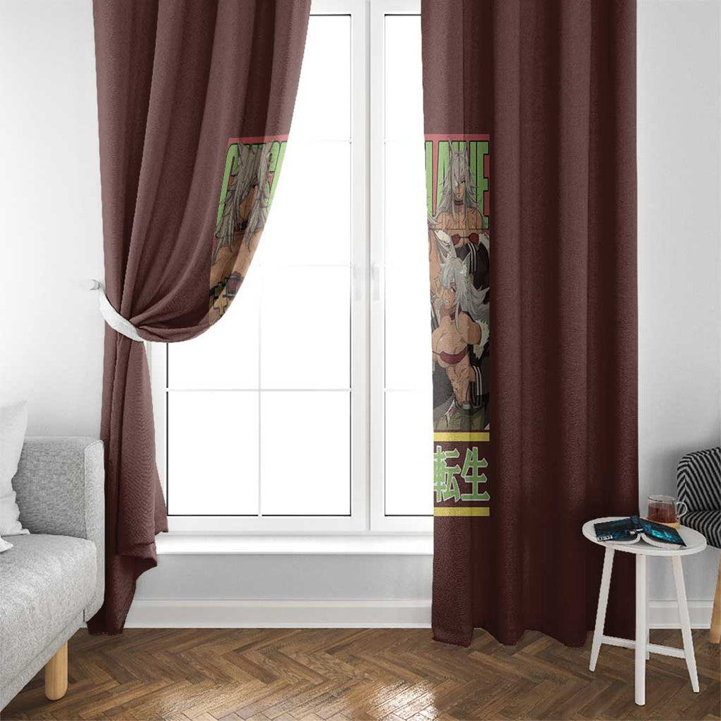 Ghislaine Dedoldia Mushoku Tensei Window Curtain Anime Style
