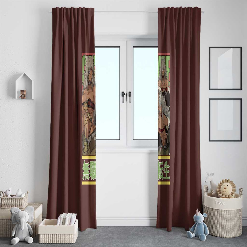 Ghislaine Dedoldia Mushoku Tensei Window Curtain Anime Style