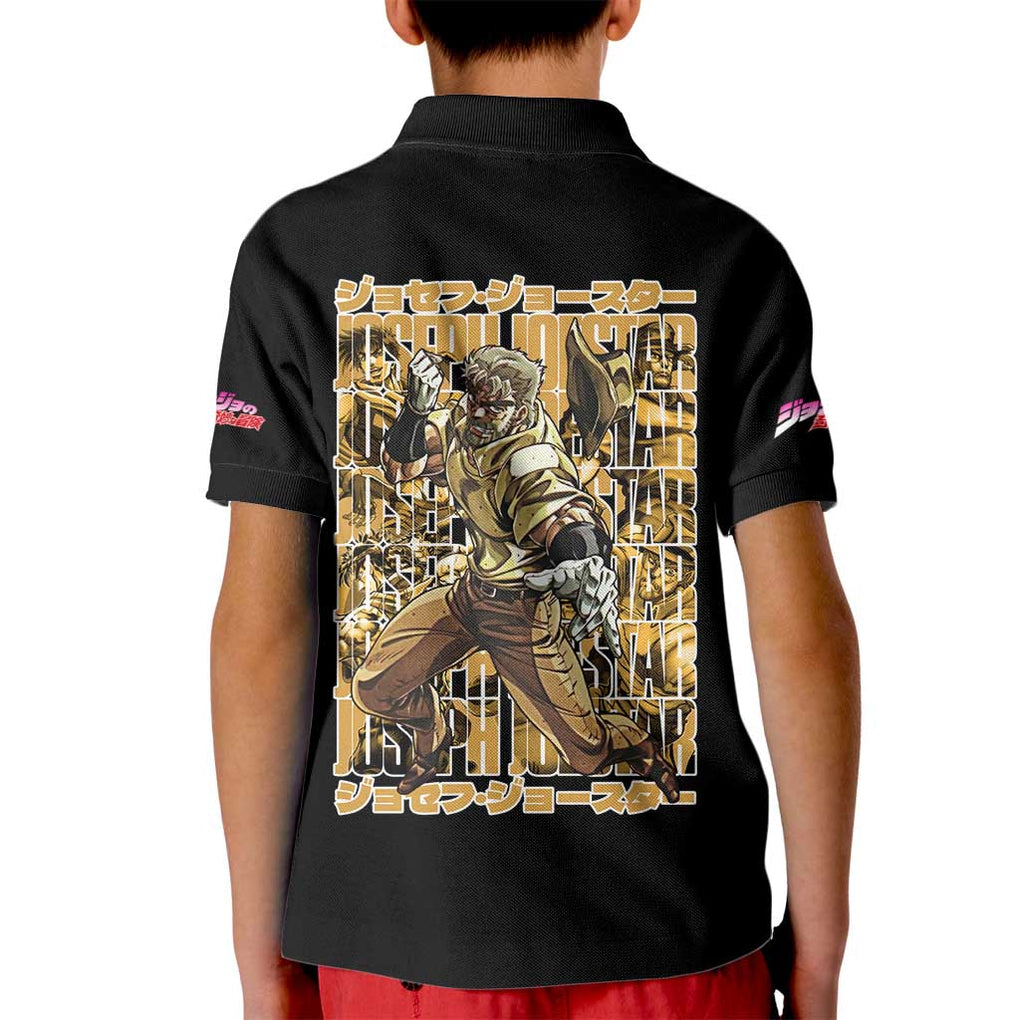Joseph Joestar - Jojo’s Bizarre Adventure Kid Polo Shirt Japan Anime Style