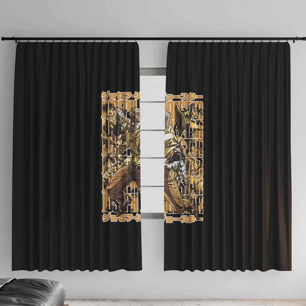 Joseph Joestar - Jojo’s Bizarre Adventure Window Curtain Japan Anime Style
